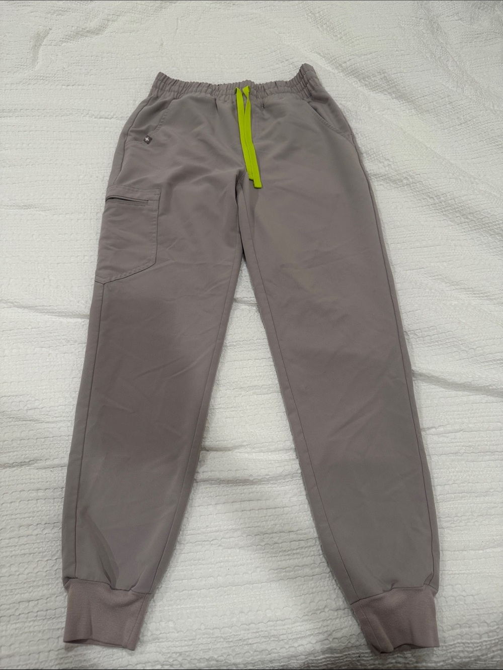 Figs Jogger Pants with Lime Drawstring